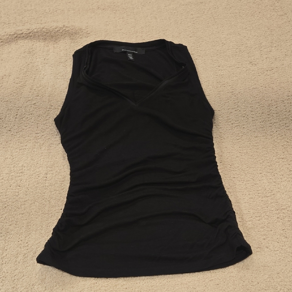 White House Black Market V-Neck Black Tank Top